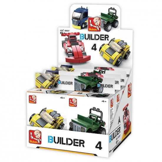 Cover for Display 8 Pz · Display 8 Pz - Sluban M38-B0597 - Builder - Veicoli Da Citta' (Leksaker)