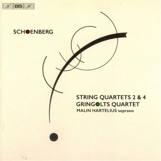 Cover for Gringolts Quartet / Hartelius · Arnold Schoenberg: String Quartets 2 &amp; 4 (CD) (2017)