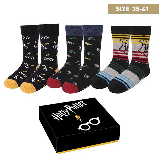 Cover for TShirt · HARRY POTTER - 3 Pairs socks pack (Size 35-41) (MERCH) (2020)