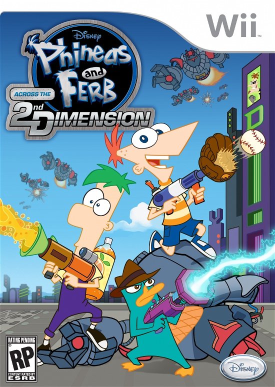 Cover for Spil-wii · Phineas &amp; Ferb: Across the 2nd Dimension (Wii) (2011)