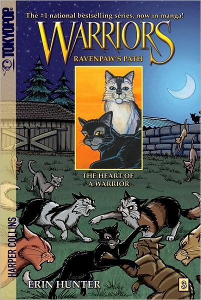 Cover for Erin Hunter · Warriors Manga: Ravenpaw's Path #3: The Heart of a Warrior - Warriors Manga (Taschenbuch) (2010)