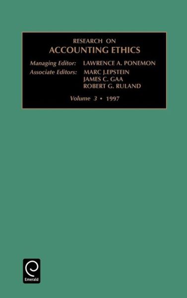 Cover for Lawrence A. Poneman · Research on Accounting Ethics - Research on Accounting Ethics (Hardcover Book) (1990)