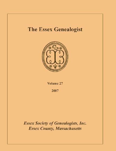 Cover for Inc Essex Society of Genealogist · The Essex Genealogist, Volume 27, 2007 (Paperback Bog) (2013)