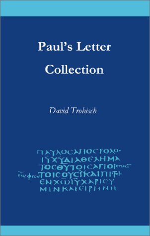 Cover for David Trobisch · Paul's Letter Collection: Tracing the Origins (Taschenbuch) (2001)