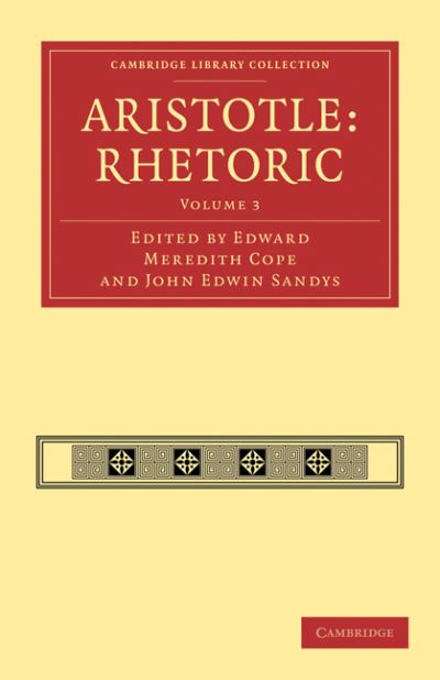Cover for Edward Meredith Cope · Aristotle: Rhetoric - Cambridge Library Collection - Classics (Paperback Book) (2010)