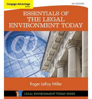 Cover for Roger Miller · Cengage Advantage Books: Essentials of the Legal Environment Today (Paperback Bog) (2015)