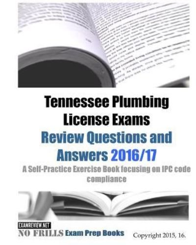 Cover for Examreview · Tennessee Plumbing License Exams Review Questions and Answers 2016/17 (Paperback Book) (2016)