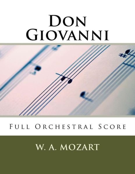 Cover for W a Mozart · Don Giovanni (full orchestral score) (Pocketbok) (2016)