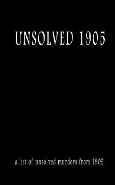 Cover for Pat Finn · Unsolved 1905 (Paperback Book) (2016)