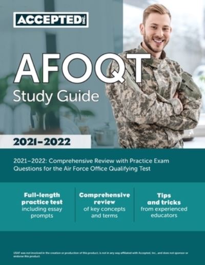 AFOQT Study Guide 2021-2022 - Inc Accepted - Książki - Accepted, Inc. - 9781635309676 - 1 grudnia 2020