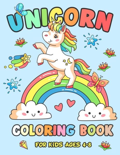 Cover for Mogi Publishing House · Unicorn Coloring Book for Kids Ages 4-8 (Paperback Book) (2019)