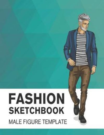 Cover for Lance Derrick · Fashion Sketchbook Male Figure Template (Paperback Book) (2019)