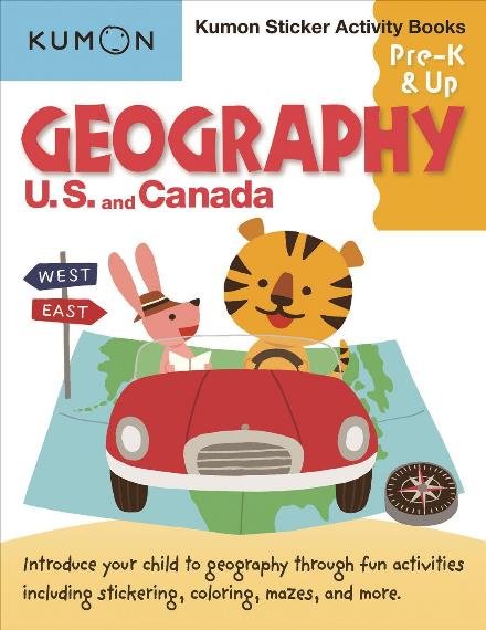 Cover for Kumon · Geography Sticker Activity Book: US and Canada (Paperback Book) (2017)
