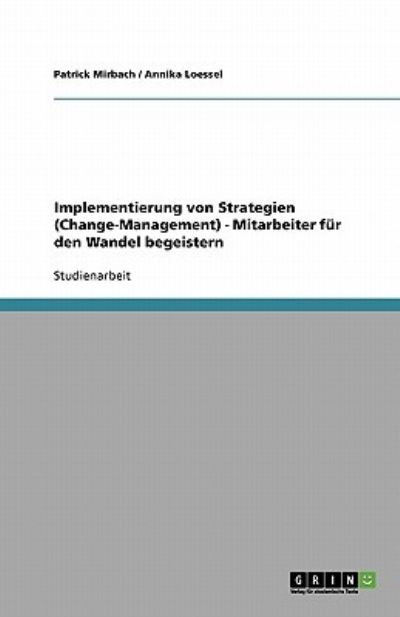 Cover for Mirbach · Implementierung von Strategien (Book) [German edition] (2007)