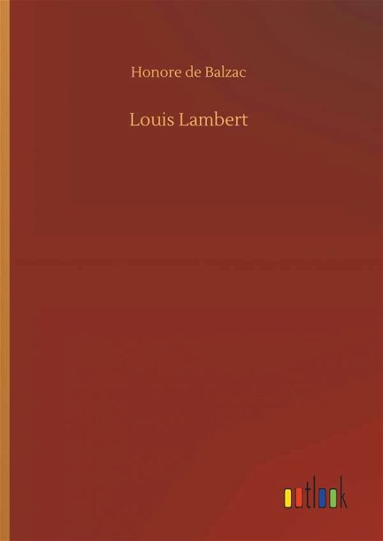 Cover for Balzac · Louis Lambert (Book) (2019)