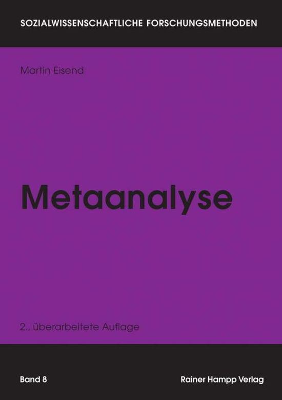 Cover for Eisend · Metaanalyse (Bok) (2020)