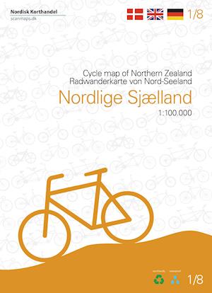 Cover for Jens Erik Larsen · Nordlige Sjælland cykelkort (Bog) [4. udgave] (2021)