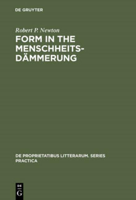 Cover for Newton · Form in the Menschheitsdämmerung (Book) (1971)