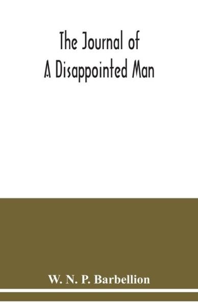 Cover for W N P Barbellion · The journal of a disappointed man (Paperback Book) (2020)