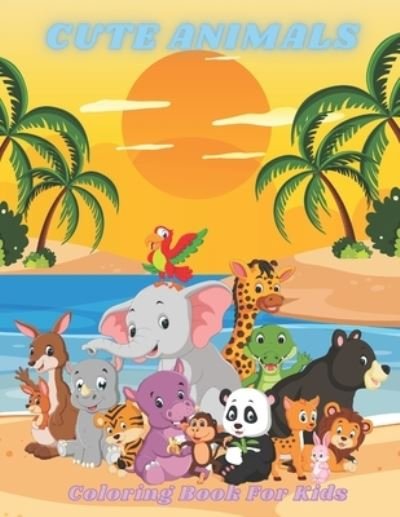 Cover for Minka Shannon · CUTE ANIMALS - Coloring Book For Kids (Pocketbok) (2020)