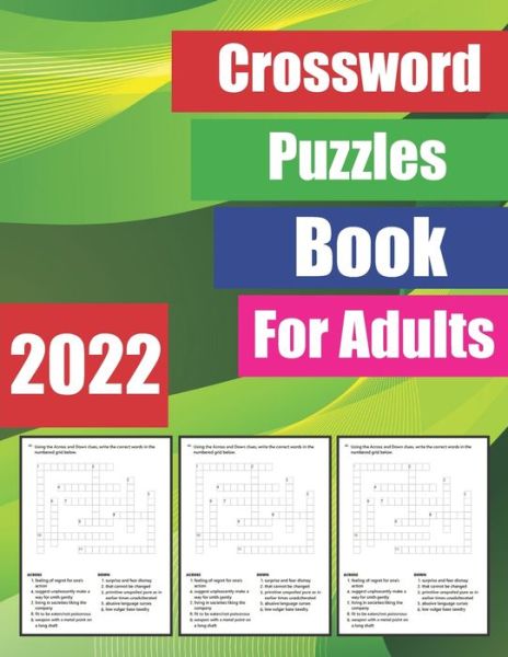 Cover for Kiwii Publisher · 2022 Crossword Puzzles Book: For Adults, Awesome Crossword Puzzle Boo (Paperback Bog) (2021)