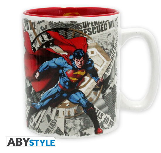 DC COMICS - Mug - 460 ml - Superman & Logo - Abystyle - Merchandise - ABYSSE UK - 3700789215677 - 7. februar 2019