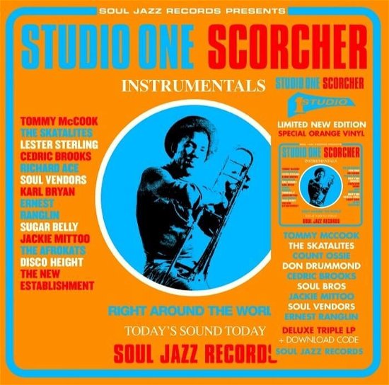 Cover for Soul Jazz Records Presents · Studio One Scorcher (LP) [Transparent Orange Vinyl edition] (2024)