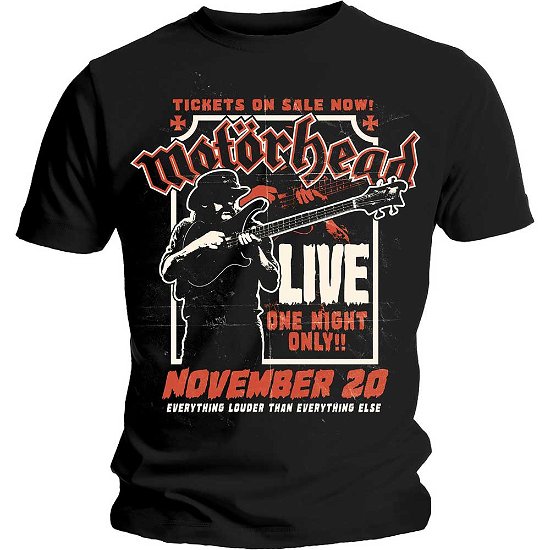 Motorhead Unisex T-Shirt: Lemmy Firepower - Motörhead - Merchandise - Global - Apparel - 5056170622677 - 16. januar 2020