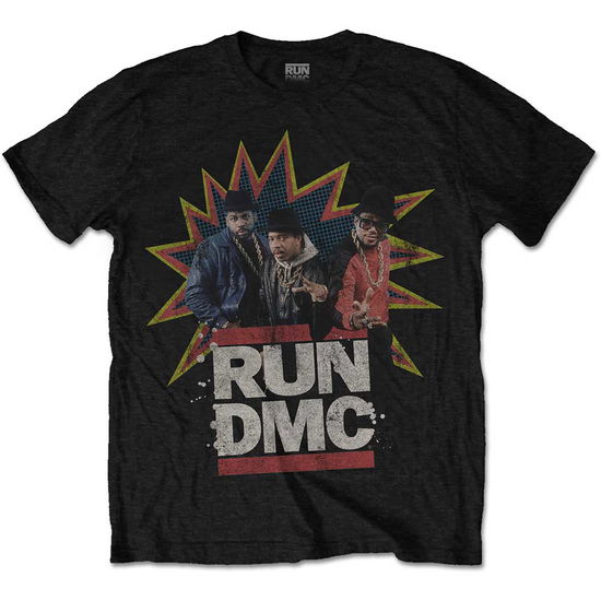 Cover for Run DMC · Run DMC Unisex T-Shirt: POW! (T-shirt) [size S] [Black - Unisex edition]