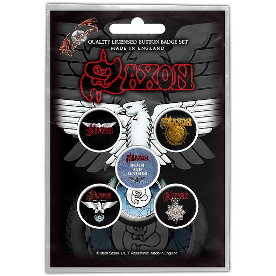 Cover for Saxon · Saxon Button Badge Pack: Wheels Of Steel (MERCH)