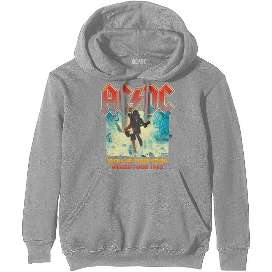 Cover for AC/DC · AC/DC Unisex Pullover Hoodie: Blow Up Your Video (Hoodie) [size M] [Grey - Unisex edition]