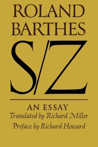 Cover for Roland Barthes · S/z (Paperback Bog) (1975)