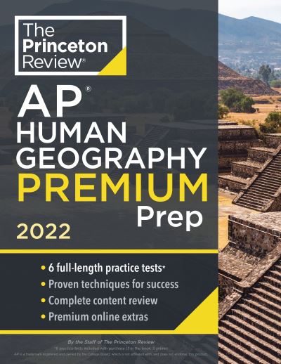 Cover for Princeton Review · Princeton Review AP Human Geography Premium Prep, 2022: 6 Practice Tests + Complete Content Review + Strategies &amp; Techniques - College Test Preparation (Paperback Book) (2021)