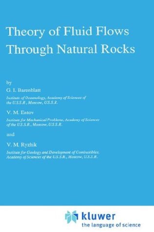 Cover for G.I. Barenblatt · Theory of Fluid Flows Through Natural Rocks - Theory and Applications of Transport in Porous Media (Hardcover bog) [1990 edition] (1990)