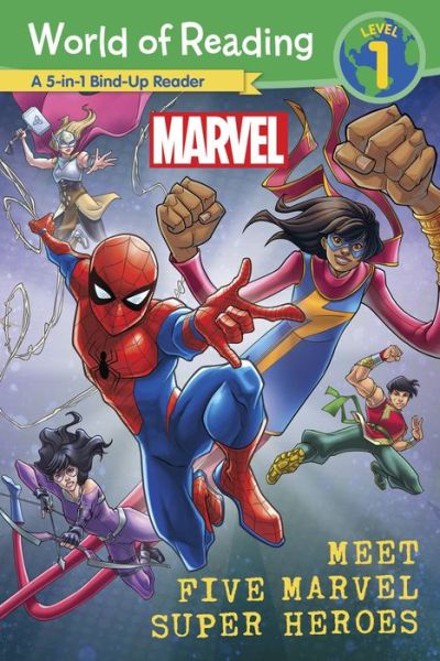 World of Reading: Meet Five Marvel Super Heroes - World of Reading - Marvel Press Book Group - Books - Hyperion - 9781368073677 - September 20, 2022