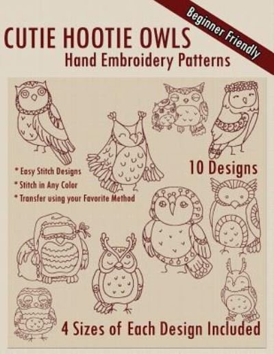 Cover for Stitchx Embroidery · Cutie Hootie Owls Hand Embroidery Patterns (Paperback Bog) (2016)