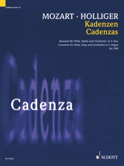 Cover for Heinz Holliger · Kadenzen Kv 299 (Sheet music) (2019)