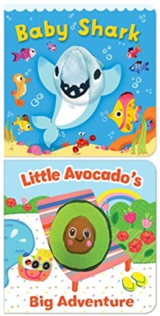 Cover for Cottage Door Press · Baby Shark / Little Avocado's Big Adventure (Pack of 2 Finger Puppet Books) (Board book) (2022)