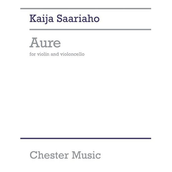 Cover for Kaija Saariaho · Aure (N/A) (2017)