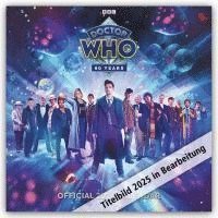 Cover for Official Doctor Who Classic Edition Square Calendar 2025 (Calendar) (2024)
