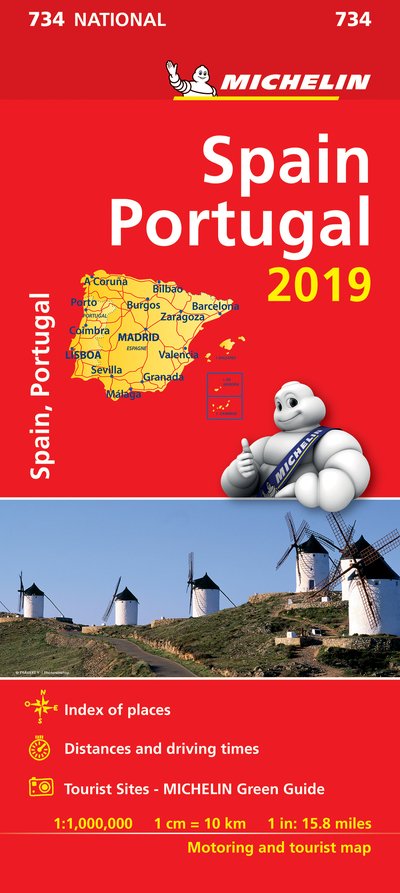 Cover for Michelin · Michelin National Maps: Spain &amp; Portugal 2019 (Hardcover Book) (2019)