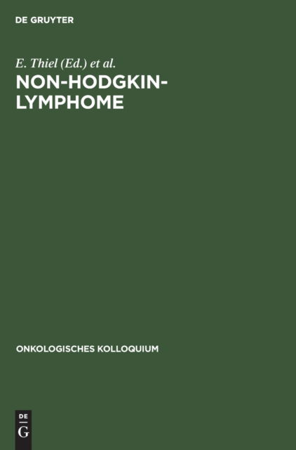 Cover for Erich Enghofer · Non-Hodgkin-Lymphome (Book) (1989)