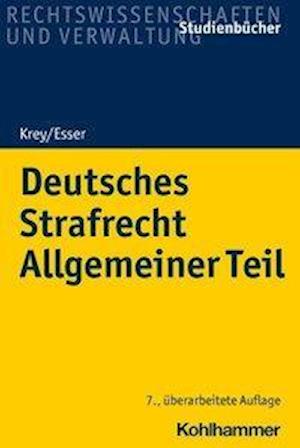 Cover for Krey · Deutsches Strafrecht Allgemeiner T (Bok) (2022)