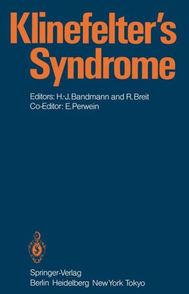 Klinefelter's Syndrome - H -j Bandmann - Böcker - Springer-Verlag Berlin and Heidelberg Gm - 9783540132677 - 1 oktober 1984