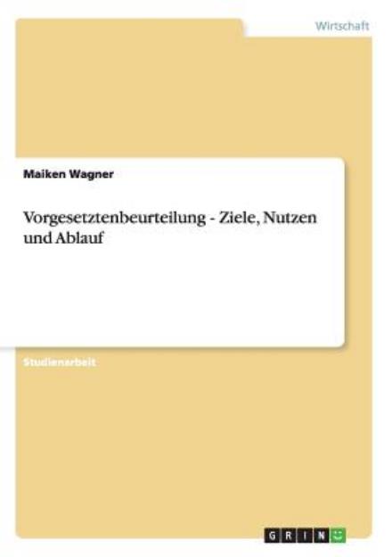 Cover for Maiken Wagner · Vorgesetztenbeurteilung - Ziele, Nutzen Und Ablauf (Paperback Book) [German edition] (2012)