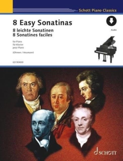 Cover for 8 Easy Sonatinas: from Clementi to Beethoven. piano. (Sheet music) (2024)