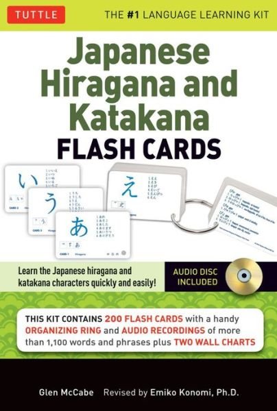 Japanese Hiragana and Katakana Flash Cards Kit: Learn the Two Japanese Alphabets Quickly & Easily with this Japanese Flash Cards Kit (Online Audio Included) - Glen McCabe - Bøker - Tuttle Publishing - 9784805311677 - 10. juli 2012