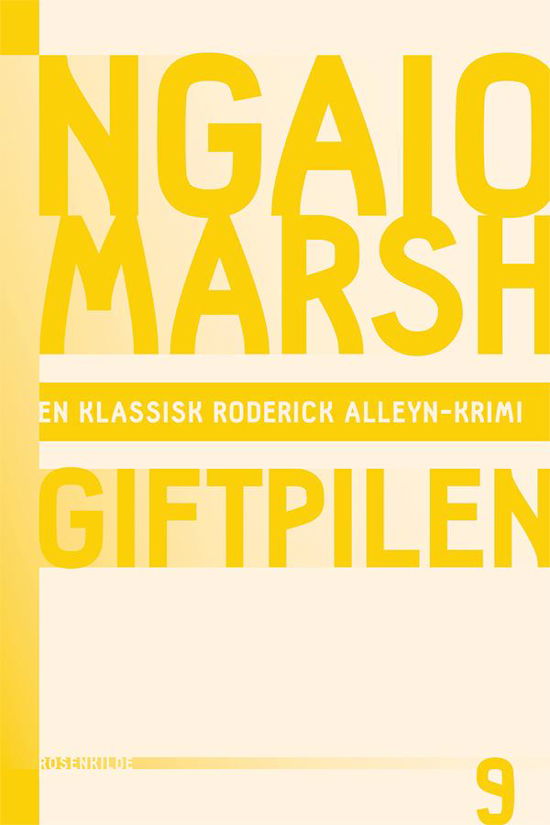 Cover for Ngaio Marsh · En klassisk Roderick Alleyn-krimi: Ngaio Marsh 9 - Giftpilen (Sewn Spine Book) [1st edition] (2015)