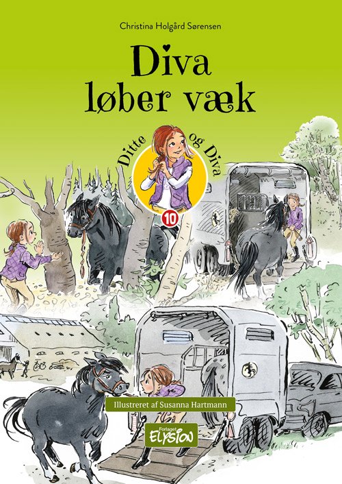 Cover for Christina Holgård Sørensen · Ditte og Diva: Diva løber væk (Hardcover Book) [1. Painos] (2024)