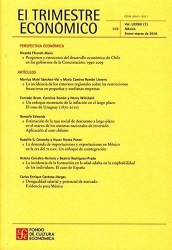 Cover for Varios · El Trimestre Economico No. 329 Enero Marzo (Taschenbuch) (2016)